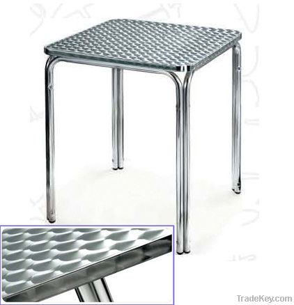 aluminum table, stainless steel table