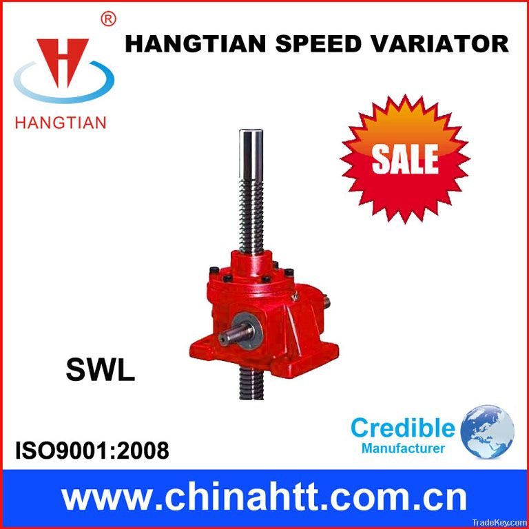 SWL worm wheel screw elevator/screw jack lifting