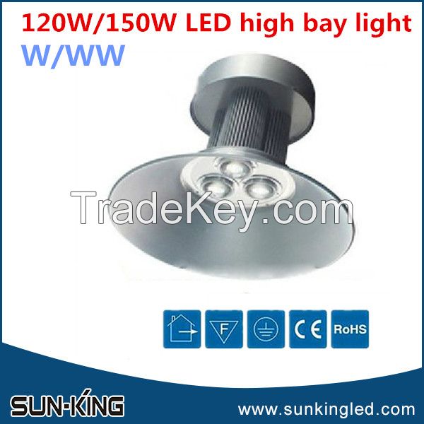 AC85v-265v 50W/80W/100W/120W/150W/200W led high bay light factory, epistar/bridgelux led pendant lamp white