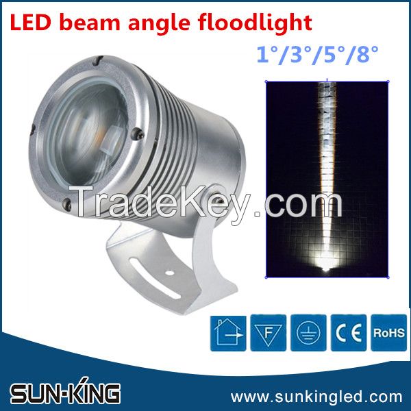 New design long distance lighting 5degree 24V 10W led narrow beam angle projection lamp