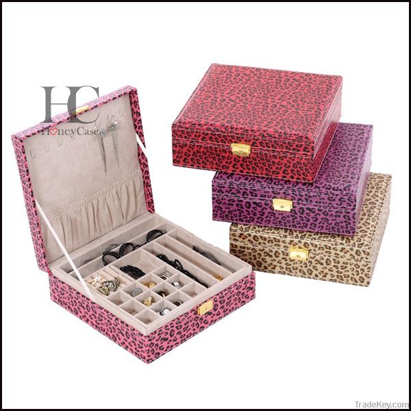 Faux Leather Jewelry Storage Box/Case