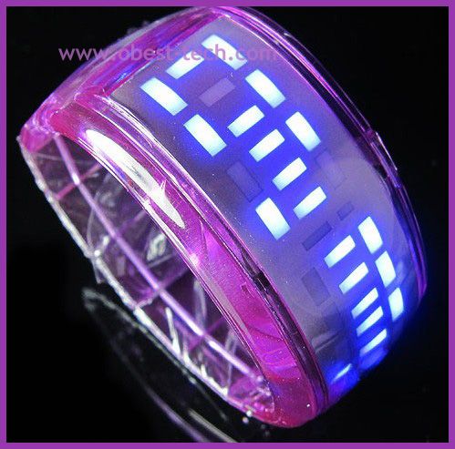 Led bracelet watch