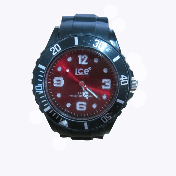 Ice watch with black band