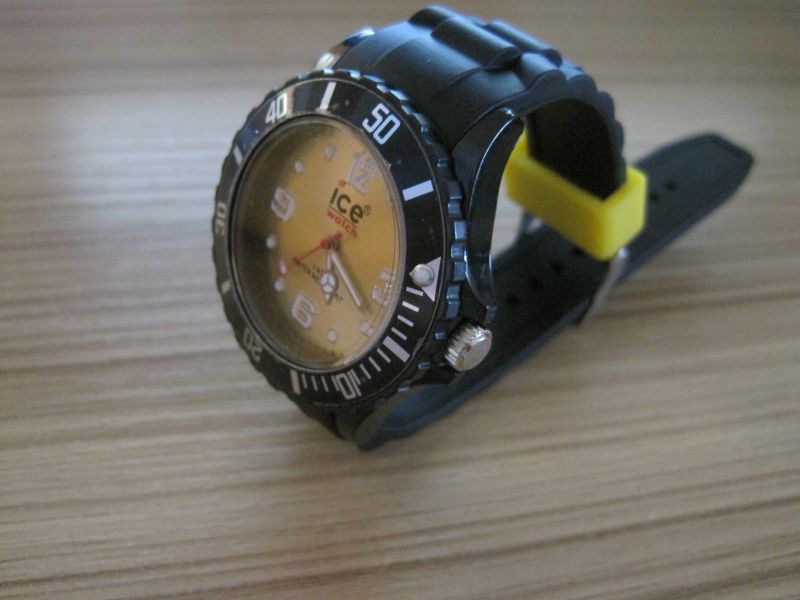 Ice watch with black band