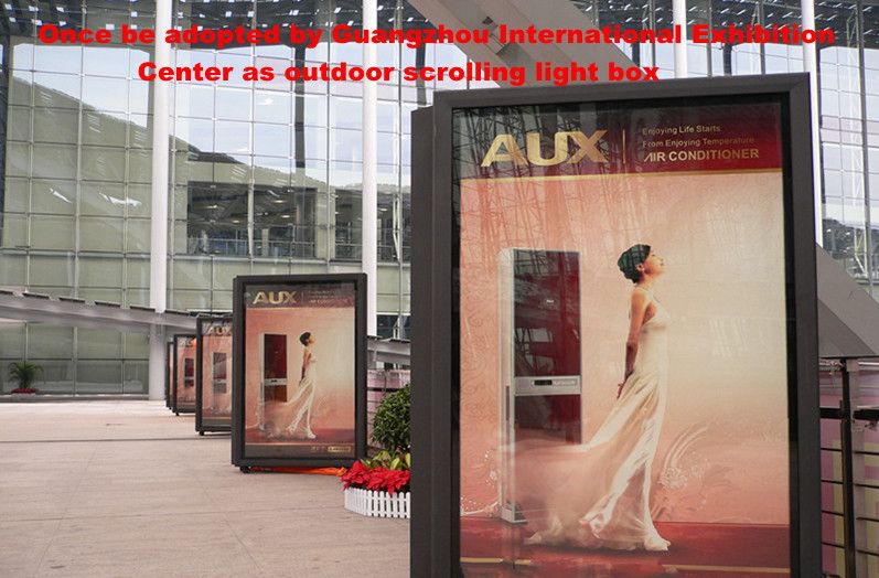 modern outdoor light box /prefab outdoor advertising light box