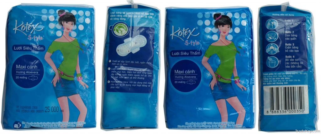 Sanitary Pad Maxi with Wings