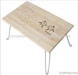 Eco-friendly Bamboo Foldable Notebook PC Table