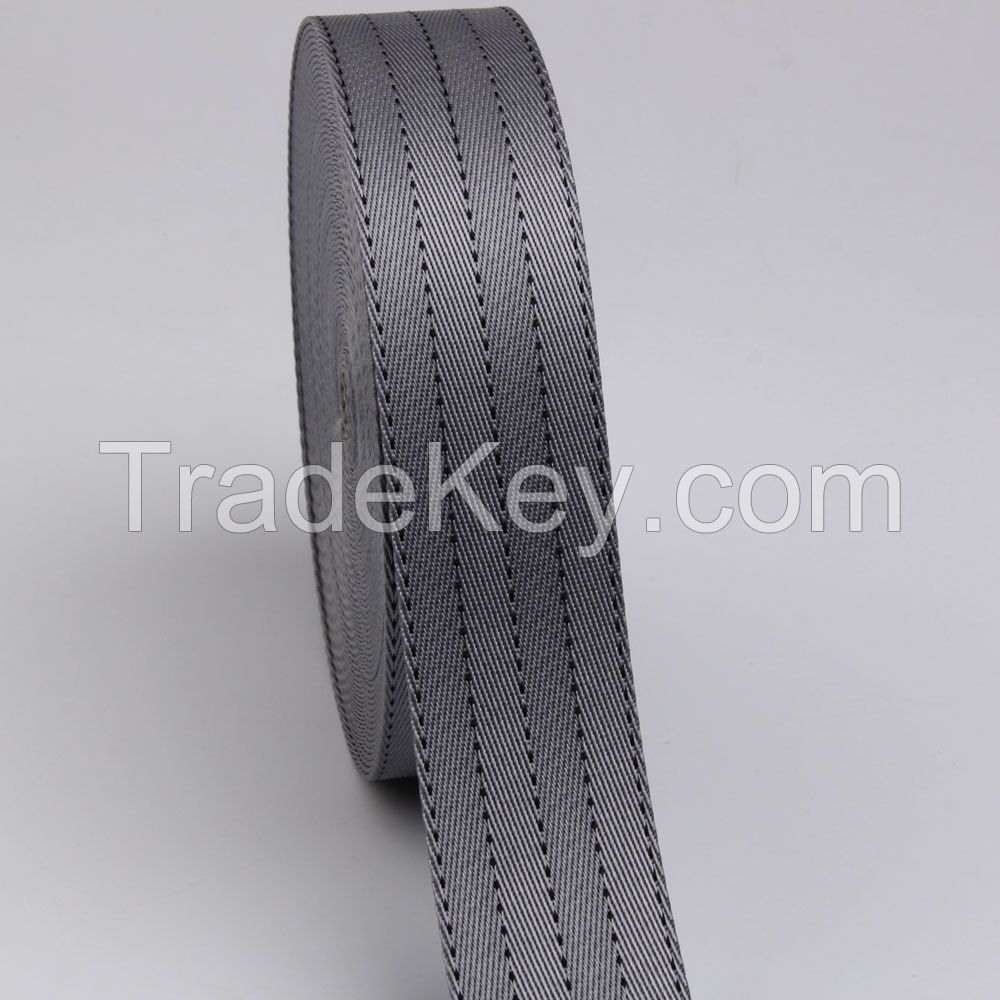 2 inch grey car seat belt nylon webbing 