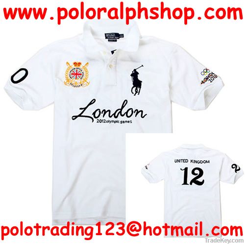 2012 London Olympic Games Men  Polo Shirts