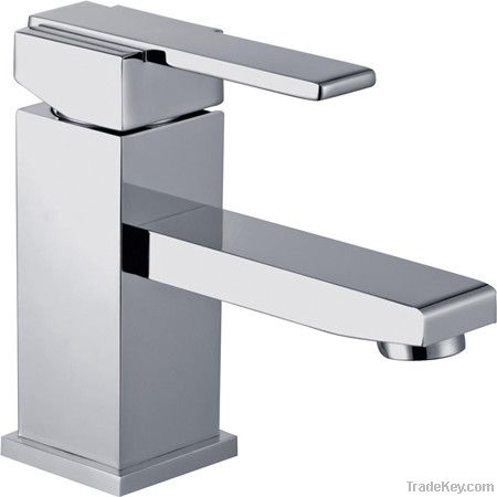 Modern Single Lever Bathroom Basin Brass Faucet