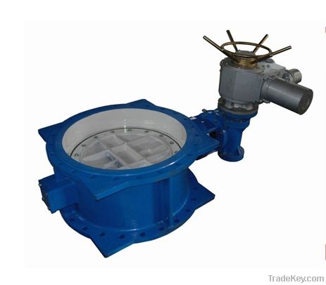 "Eccentric Butterfly Valve With Gear Box  "