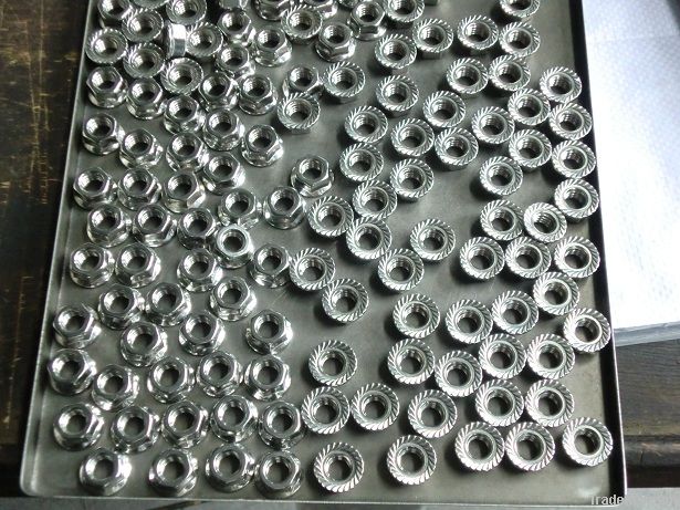 Stainless hex flange nut