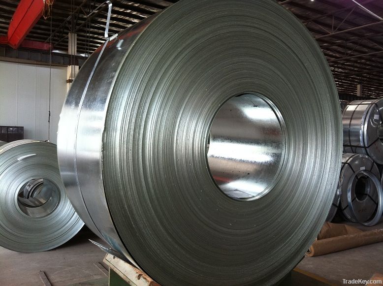 Hot dip galvanized steel strip in coil