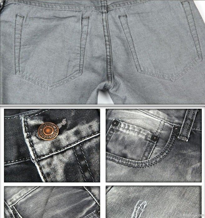 Grey Men's Jeans with beautifull washing