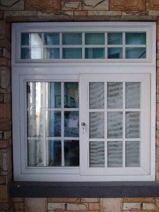 High quality pvc windows with fly screen (mosquito mesh)