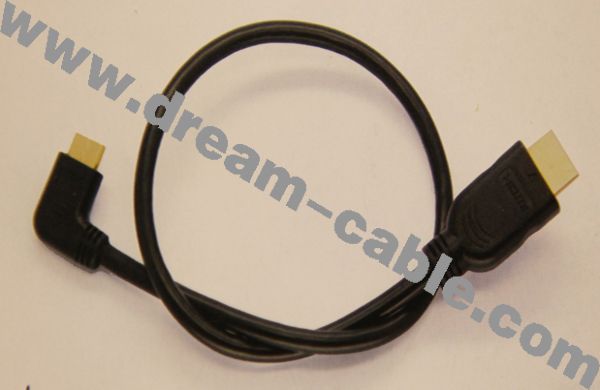 New type L shaped right angle hdmi cable