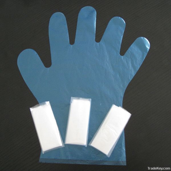 Disposable PE glove in pairs