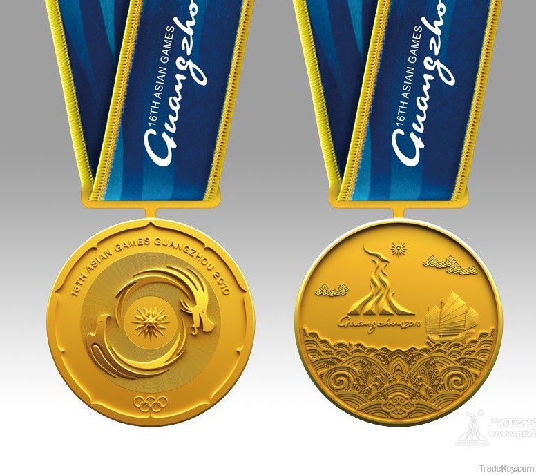 sports medal plated with gold