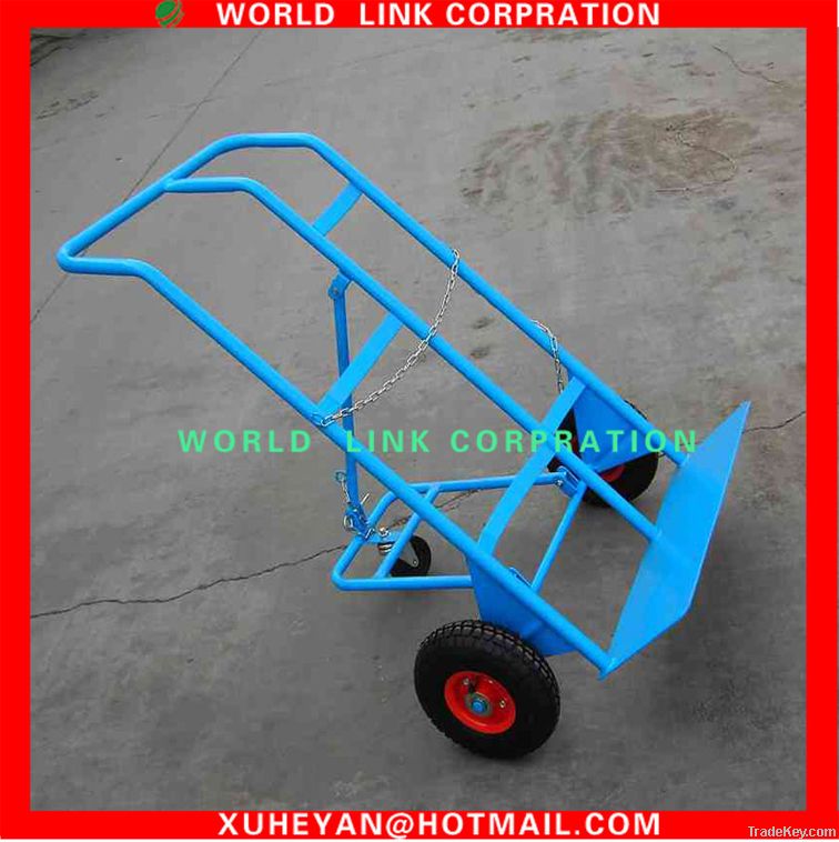 Three wheel heavy duty tilt hand cart