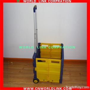 2-wheel shopping plastic folding cart