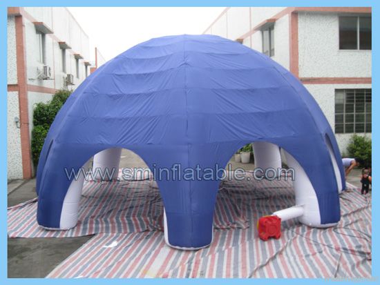 inflate camping tent
