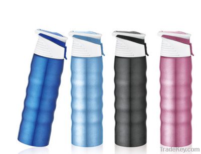 480/550ml sports water bottle with single wall construction