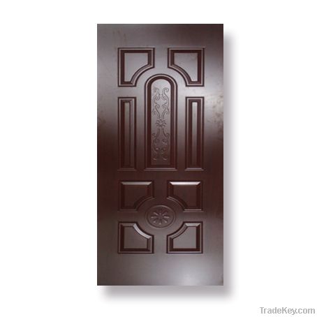 HDF Molded Doorskin With Black Walnut Melamine Veneered
