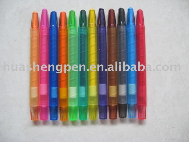 twistable crayon/retractable crayon/plastic crayon/crayon