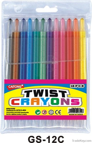 Twist crayon/plastic crayon/retractable crayon/crayon