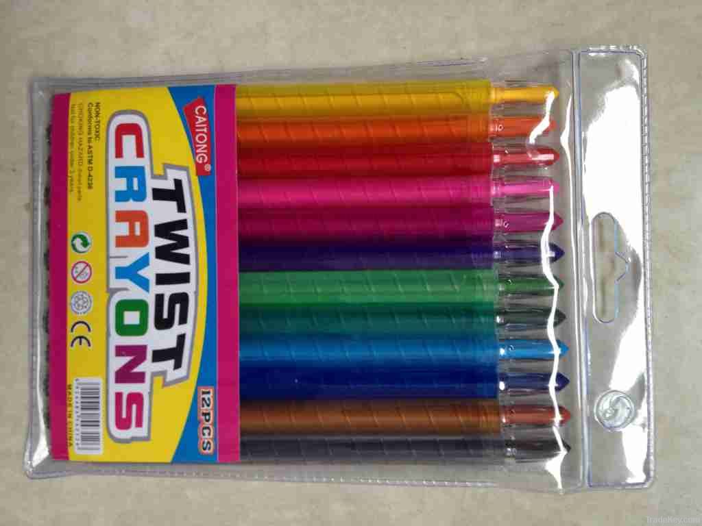 Twist crayon/plastic crayon/retractable crayon/crayon