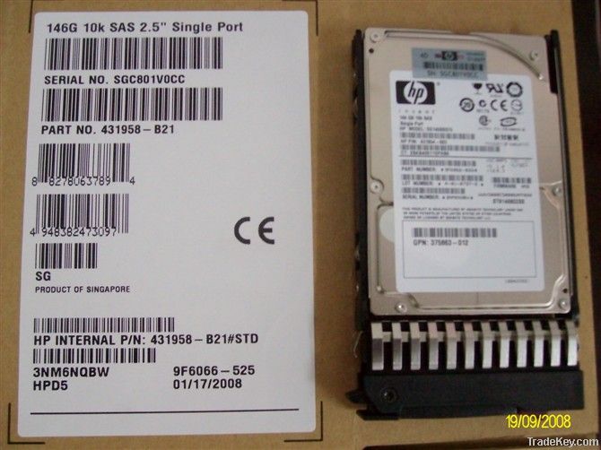 HP server hard disk