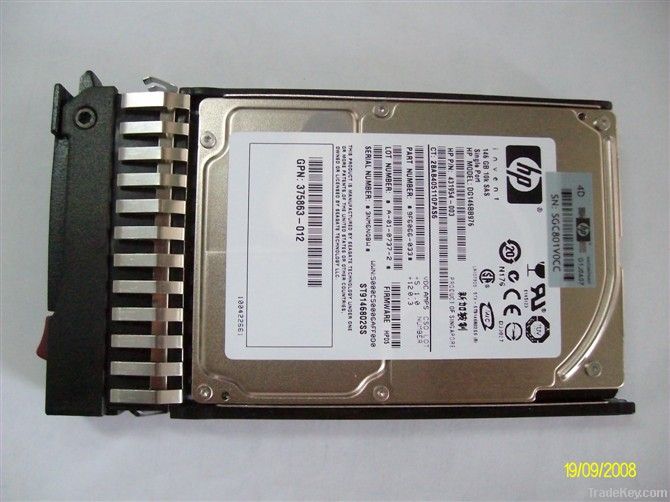 hp server hard disk