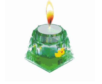 Fancy Liquid Candle Holder with Vivid Floater