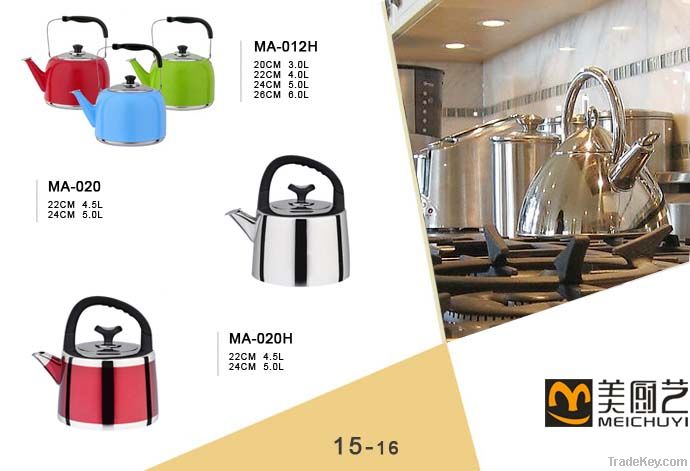 Colour Stainless Steel Water Kettle