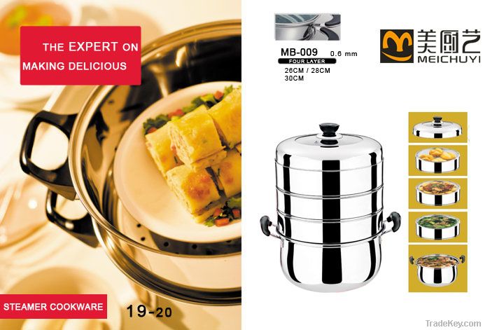 stainless steel layers food steamer