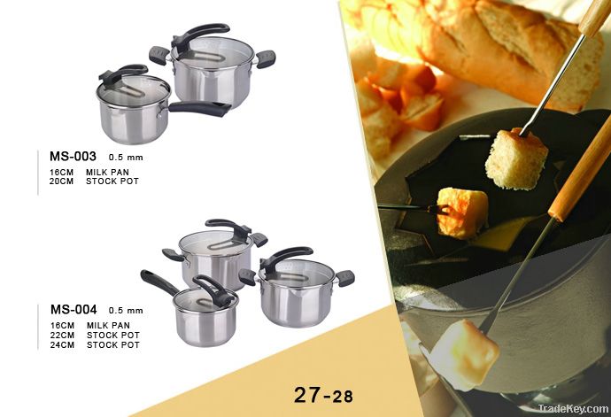 stainless steel cookware set