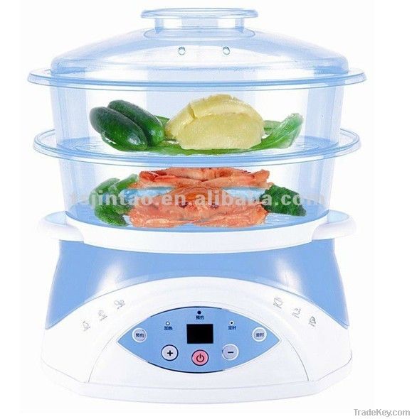 24 hours pre-set function digital electric food steamer