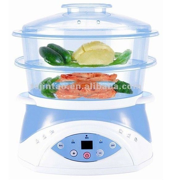 24 hours pre-set function digital electric food steamer