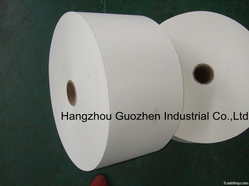 Wood pulp and polyester laminated Spunlace Nonwoven Fabric for disposa