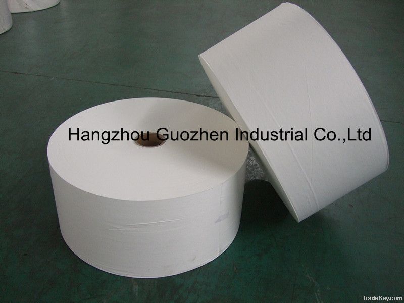 Wood pulp and polyester laminated Spunlace Nonwoven Fabric for disposa