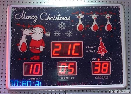 LED countdown digital clock as christmas gift