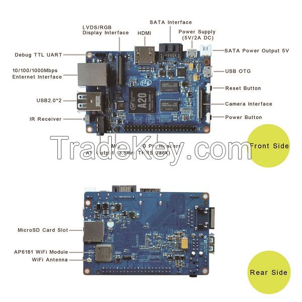 Original BPI-M1 Banana Pi A20 Dual Core 1GB RAM Open-source developmen