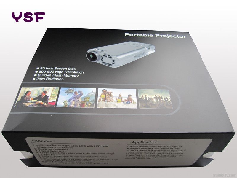 Rechargeable pico projector