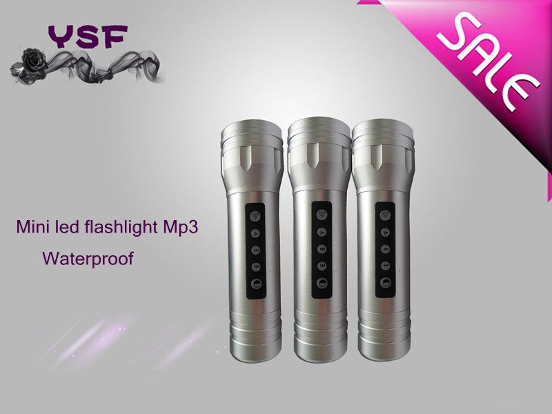Multifunction flashlight with mp3 player