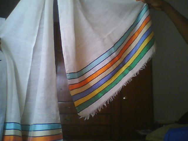 hand woven cotton scarf