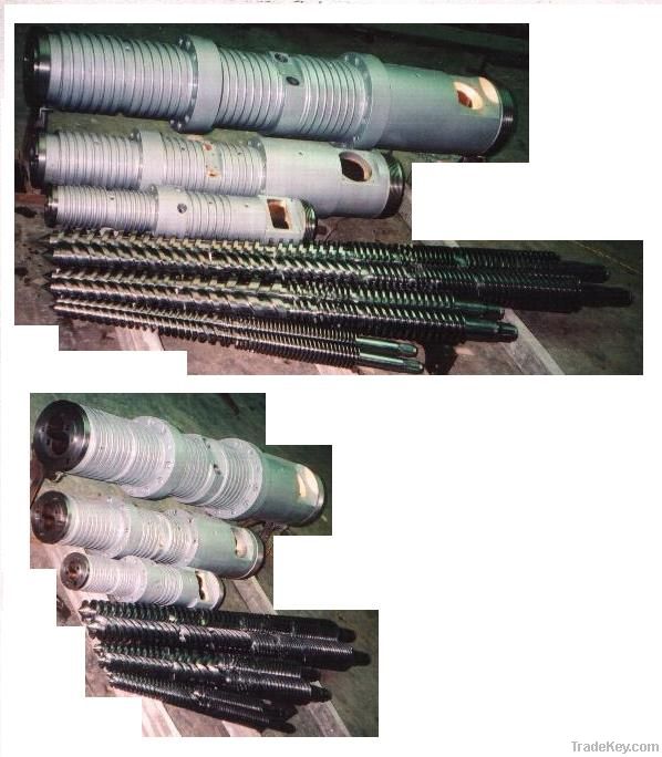 CONICAL TWIN SCREW BARREL