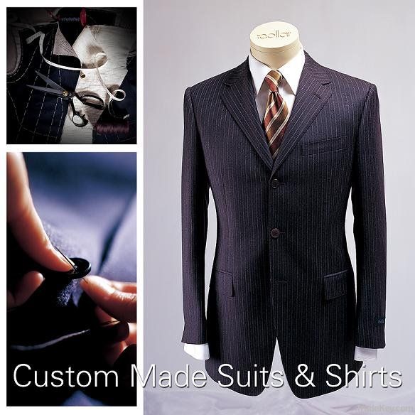 tailor made 100% woolen businessmen`s suit