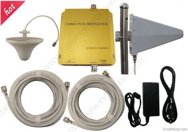 CDMA and PCS dual band  3G mobile phones signal repeaters with yagi