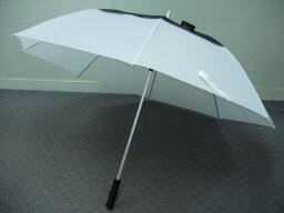 30" x 8 ribs hand open aluminum light golf umbrella, wind-proof