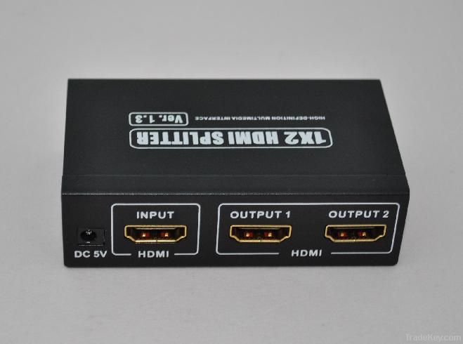 support 3D 1.4V HDMI splitter 1x2 1x4; 1 in 2 out HDMI splitter ;